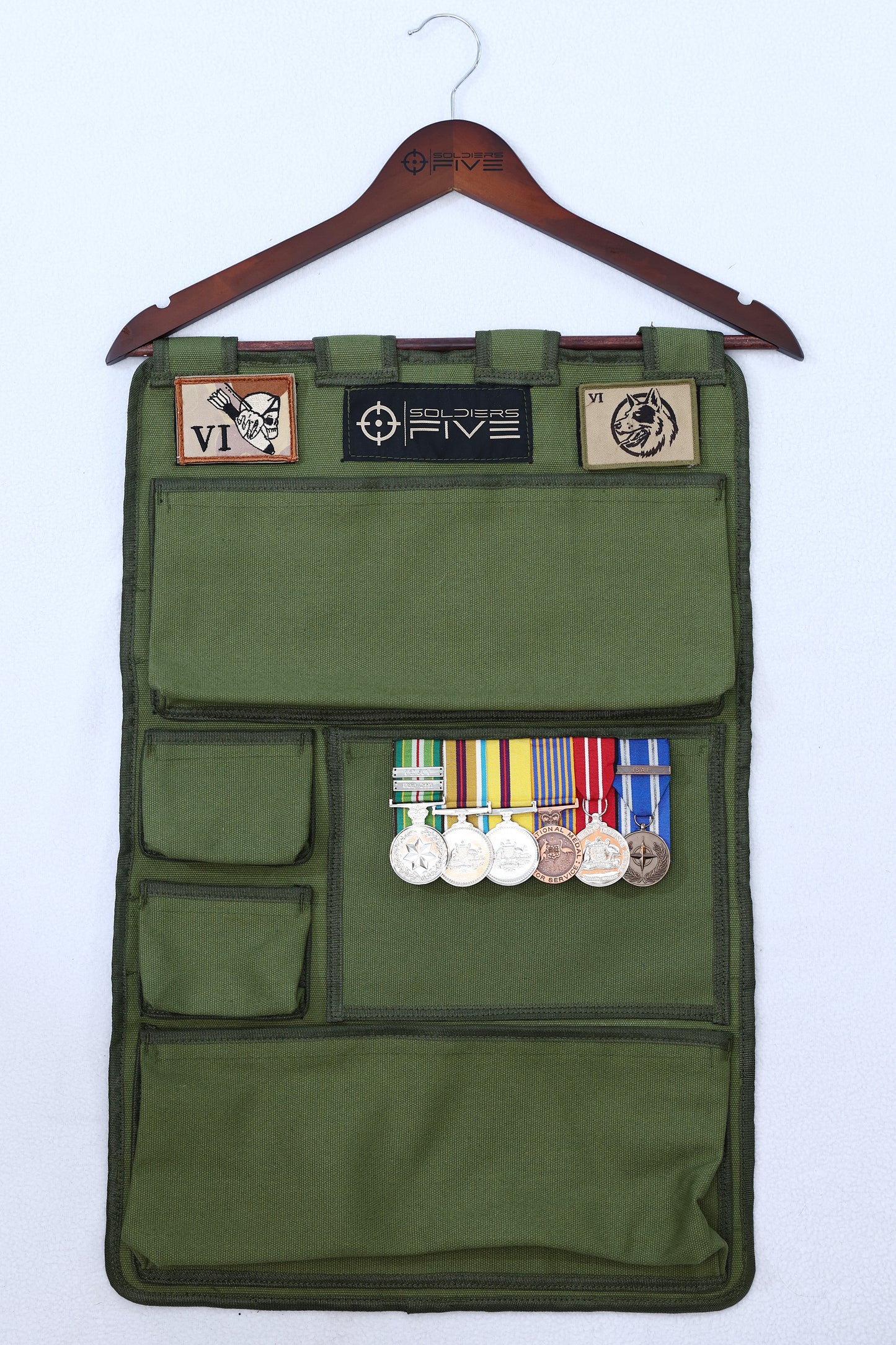 Soldiers Five Ceremonial Organiser - Olive Green